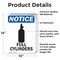 Signmission Full Cylinders Sign With Symbol, 10 in W x Rectangle, Vinyl Decal OS-2PACK-NS-D-1014-V-12961 - alternate 3